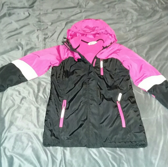 Lands' End Other - Land's End girls 10-12 pink & black winter jacket
